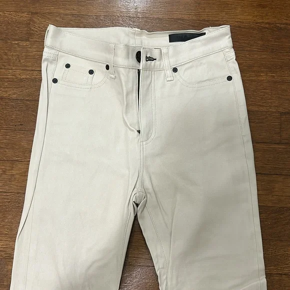 Rag & Bone cream leather pants - Picture 2 of 6